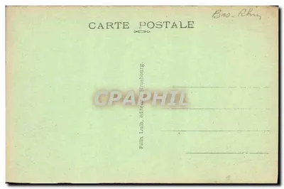 Strasbourg - Palácio do Reno — editor Félix Laib, Strasbourg — Verso