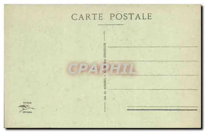 Katedra w STRASBOURG — Tympan portalu południowego — wydawca Bergeret, n° 527 — Rewers