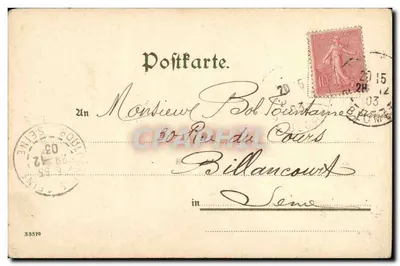 Strasbourg — widok mostów krytych — F. NISTER & CIE, HUNNBERG — Rewers