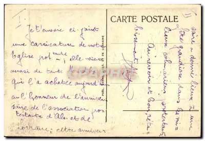 Igreja Evangélica de Colmar — restaurada em 1924 — editor Evang. Dals & de Lorraine — Verso