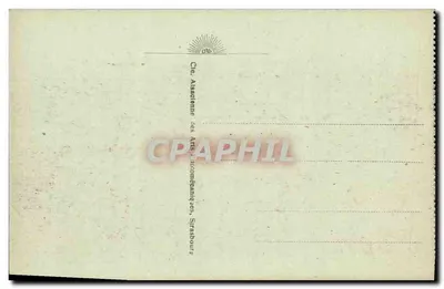 Strasbourg — Pałac Rohanów i Katedra — CAP, nr 197 — Rewers