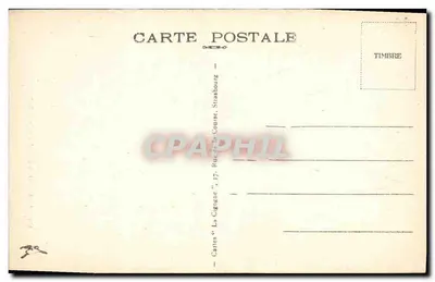 Strasburg — Kąt Małej Francji — Kartki "La Cigogne", 37, Rue de la Course, Strasburg — Rewers