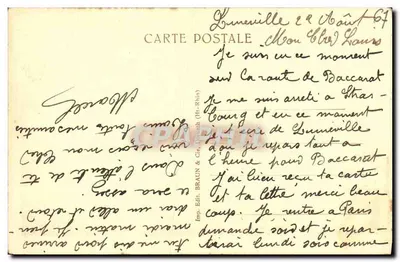 Strasburg — Most Wosz i Katedra św. Pawła — n° 1448 — Rewers