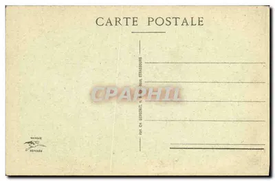 Katedra w Strasburgu — Tympany wielkiego portalu — Wydawca O.H. Bergeret, n° 503 — Rewers