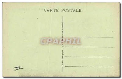 Strasburg - Widok na katedrę (strona południowa) — seria 6 — wydawca 'La Cigogne' — Rewers