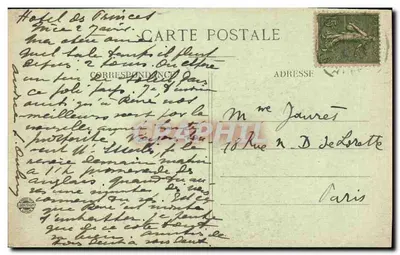 Monte-Carlo — La vista del teatro e delle terrazze — Editore Baylons Frères, Nice, n°114 — Verso