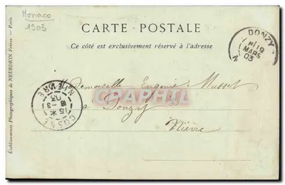 Cassino de Monte-Carlo — A Fachada — Ed. Lapill Collections ND. Fot. — Verso