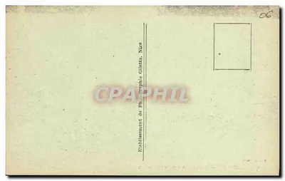 Menton — Sotto la foresta al Capo Martin — Edizione Gilletta, n° 951 — Verso