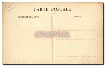 Menton — L'Annonciata — éditeur Almanach Vermot, série ALPES-MARITIMES — Verso