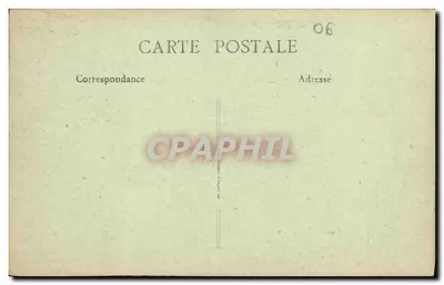 Menton i Morze, widok z Cap Martin — La Côte d'Azur, seria 13 — B. F. — Rewers