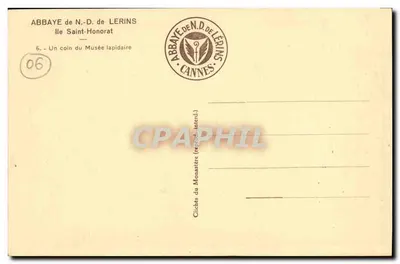 Abpia Notre-Dame de Lérins — Wyspa Świętego Honorata — Fotografie z Monasteru — Rewers