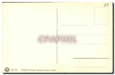 Antibes (Francja) — Tartanes w cieniu — L. Gorman — Rewers
