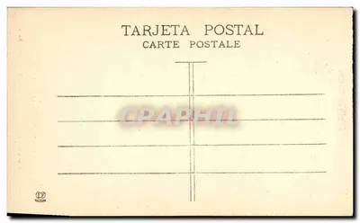 Puigcerdà - Rua de Espanha — vista de rua com café e crianças — Phototype Labouche frères, Toulouse — Verso