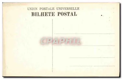 Fachada da Igreja Matriz e Rua da Misericórdia, São Miguel, Açores — Bilhete postal antigo/Bilhete postal moderno editor desconhecido — Verso