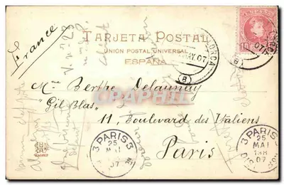 Palma de Mallorca — Vista de Santa Catalina — Haüser y Meket, Madrid, n° 195 — Verso