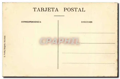 Barcelonę — Tibidabo — Widok z Wielkiego Restauracji — L. Rosin, fotograf — Rewers