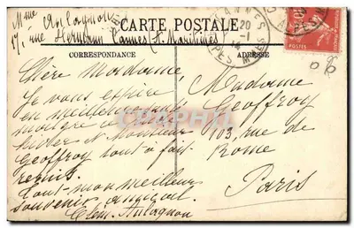Ilha Santa Marguerite — O Forte, Os Rochos Saut de Bazaine — LL. — Verso
