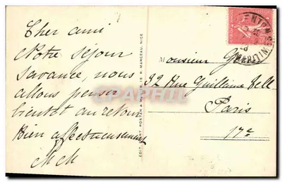 La Turbie (A.M.) — De Teleférico RM — Uitgever Rostan & Minier, n° 857 — Achterkant