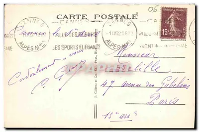 CANNES - Esplanada - Nowe Ogrody — J. Gilletta i Cie, nr 410 — Rewers