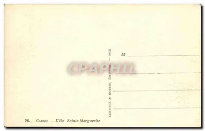 Ilha Sainte-Marguerite — Cannes — Lemitite & Rostan, editores, Nice — Verso