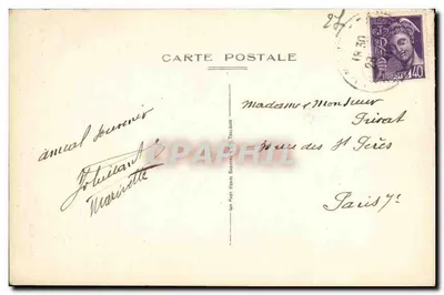 Beaumont-le-Roger — La vista delle rovine dal Giardino di Chanteraine — Léon — Verso