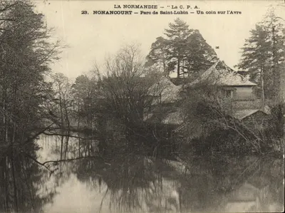 Nonancourt — Parc de Saint-Lubin — Um canto ao longo da Avre — A C.P.A. n°23