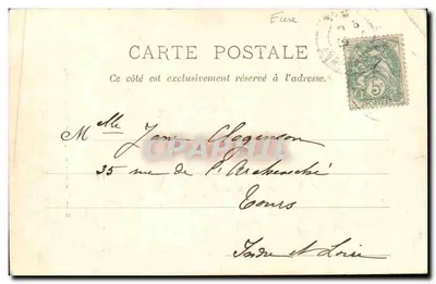 Lyons-la-Forêt — El Viejo Castillo — Tarjeta postal moderna n°5 — Reverso