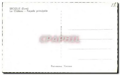 Broglie (Eure) — O Castelo - Fachada principal — Fotógrafo Nacon — Verso