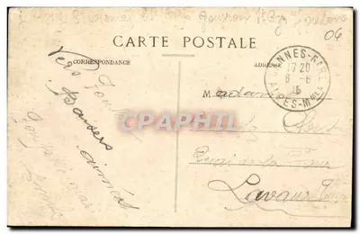 Cannes - La Croisette i Kaspit Miejski — Wydawnictwo Poulain, nr 831 — Rewers