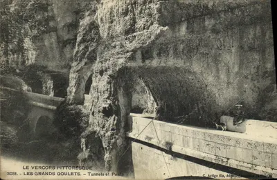 Les Grands Goulets — Túneis e Pontes — C. Artige filho, editor, Romans-sur-Isère