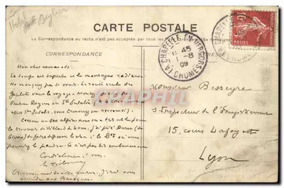Les Grands Goulets — Túneis e Pontes — C. Artige filho, editor, Romans-sur-Isère — Verso