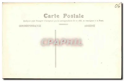 Nice — Monumento de Carnot e Rua Cassini — Edição Picard, Nice — Verso