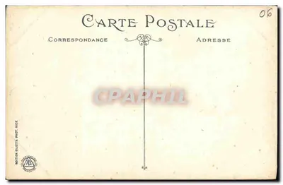 Nizza - La Grotta - Nuovi Giardini - Casinò — Motillon Billetta Phot. Nizza, n°154 — Verso