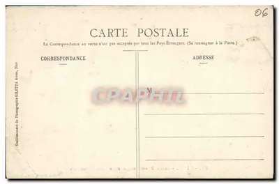 NICE - Jetée-Promenade entre les Palmiers — Édition Gilelta, phot. Nice, n°55 — Achterkant