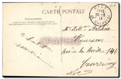 NICE — Quai du Midi i Zamek — Foto Cauvin, Nice, n°1007 — Rewers