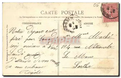 NICE - Promenade des Anglais z lotu ptaka — Wydawnictwo Giletta, fot. Nice, Kolekcja Artystyczna, nr 27 — Rewers