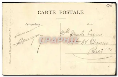 NICE — Widok na Jetée-Promenade i palmy — Giletta, NICE, n°98 — Rewers
