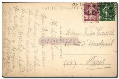 Jardins des Palmiers Albert Ier — Nice — Edit. Gilletta n°45 — Rewers