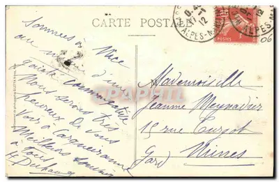 Nizza — Jetée-Promenade en de Strand — Uitgave Gilletta n°122 — Achterkant