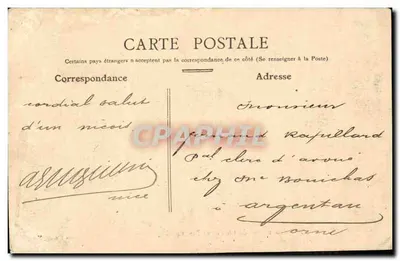 Nice — Monumento de Carnot e Léon Cassin — Edição Nice — Verso