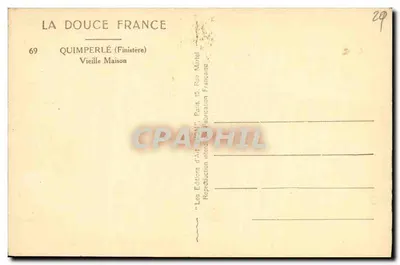 Quimperlé (Finistère) — Vecchia Casa — Les Éditions d'Art Français — Verso