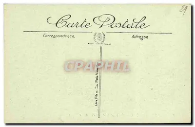 Saint-Pol-de-Léon — Praia e Rochos de Santec — LL. — Lévy Fils & Cie, Paris — Verso