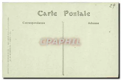 Alrededor de Saint-Pol-de-Léon (Finistère) — Castillo de Kerjean, el Pavillon de l'Horloge — Anciens Établissements Crété, París — Reverso
