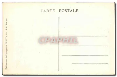 Nice - Ogród Albert I i Pałac na Przystani — Établissement de Photographie GILETTA — Rewers