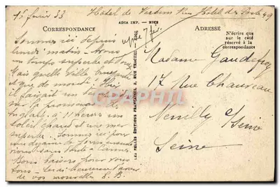 Nice — Publiczny ogród i Promenada — LL — 371 — Rewers
