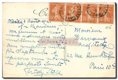 Cimiez — Cour du Monastère — Le Puits — LL. — Rewers
