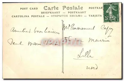 Nice — Palmy w Ogrodzie Publicznym — nr 877 — Rewers