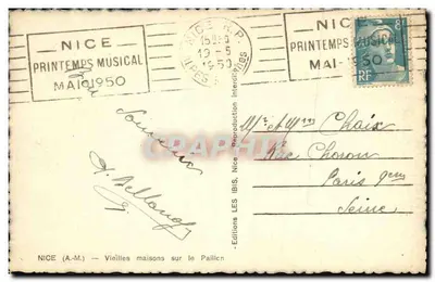 Stare domy nad Paillon — Nice — Éditions Nice I.B.S. — Rewers
