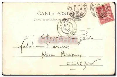 Nice - Avenue de la Gare — Tramway und Promenade — Edition Giletta, n°500 — Rückseite