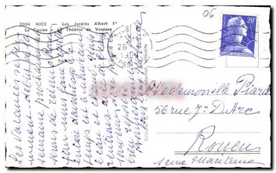 Nice — Ogród Albert I — Wydawnictwo Vérité — Rewers